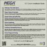 MEGA GC Column Installation Guide